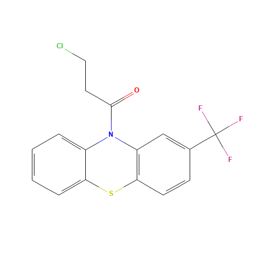 3-CHLORO-1-(2-TRIFLUOROMETHYL-PHENOTHIAZIN-10-YL)-PROPAN-1-ONE (CAS: 27312-94-3) - Related Chemical Product