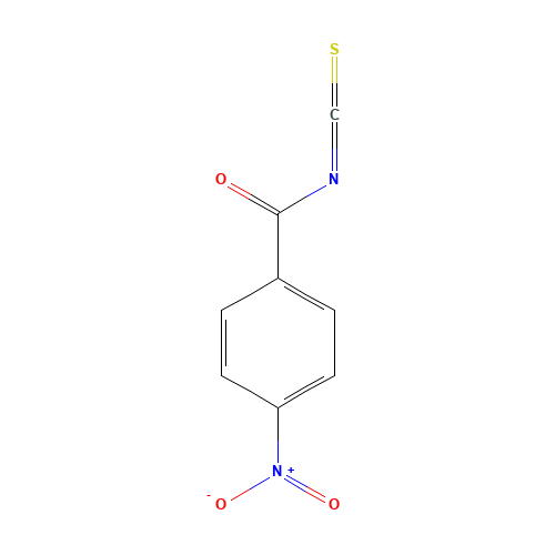 4-NITROBENZOYL ISOTHIOCYANATE (CAS: 28115-92-6) - Chemical Structure and Molecular Formula 