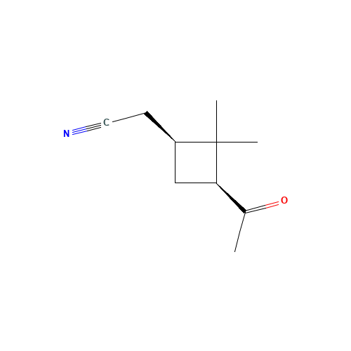 (1S,3S)-3-ACETYL-2,2-DIMETHYLCYCLOBUTANE ACETONITRILE (CAS: 28353-00-6) - Related Chemical Product