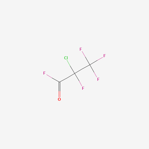 2-CHLOROTETRAFLUOROPROPANOYL FLUORIDE (CAS: 28627-00-1) - Chemical Structure and Molecular Formula 