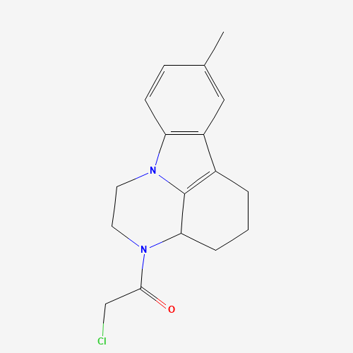 2-CHLORO-1-(8-METHYL-1,2,3A,4,5,6-HEXAHYDRO-PYRAZINO[3,2,1-JK]CARBAZOL-3-YL)-ETHANONE (CAS: 28742-49-6) - Related Chemical Product