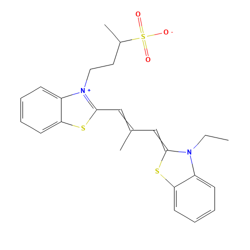 2-[3-(3-ETHYL-2(3H)-BENZOTHIAZOLYLIDENE)-2-METHYL-1-PROPENYL]-3-[3-(SULFOOXY)-BUTYL]BENZOTHIAZOLIUM HYDROXIDE,INNER SALT (CAS: 28789-08-4) - Related Chemical Product