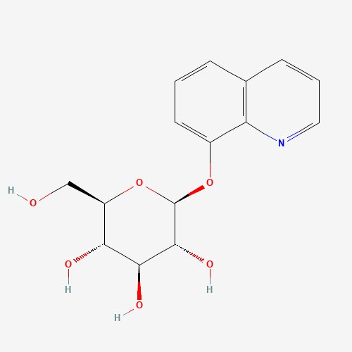 8-HYDROXYQUINOLINE-BETA-D-GLUCOPYRANOSIDE (CAS: 29266-96-4) - Chemical Structure and Molecular Formula 