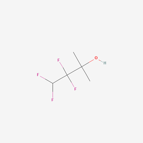 2,2,3,3-TETRAFLUORO-1,1-DIMETHYLPROPANOL (CAS: 29553-26-2) - Chemical Structure and Molecular Formula 