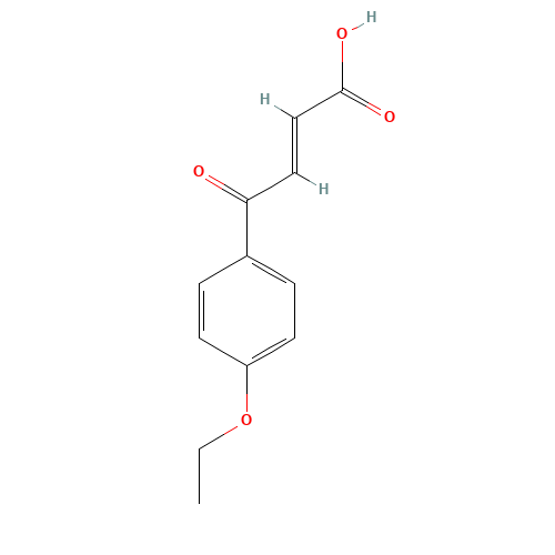 (4-ETHOXYBENZOYL)-3-ACRYLIC ACID (CAS: 29582-31-8) - Chemical Structure and Molecular Formula 