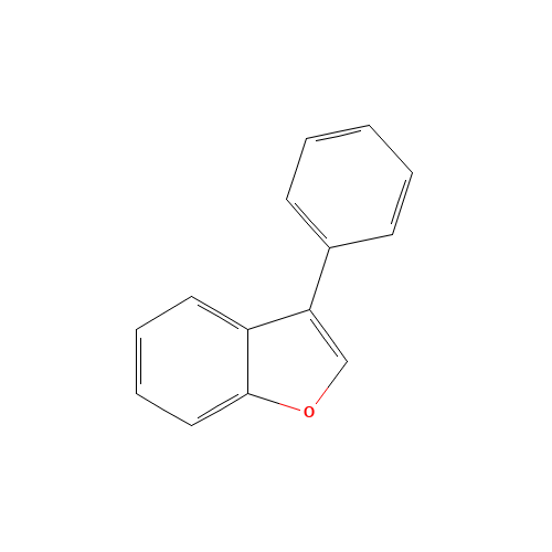 3-PHENYLBENZOFURAN (CAS: 29909-72-6) - Chemical Structure and Molecular Formula 