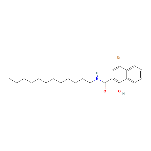 4-BROMO-N-DODECYL-1-HYDROXY-2-NAPHTHALENECARBOXAMIDE (CAS: 29978-16-3) - Related Chemical Product