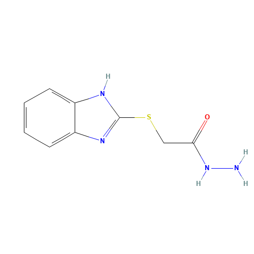 (2-BENZIMIDAZOLYLTHIO)ACETIC ACID HYDRAZIDE (CAS: 30065-27-1) - Related Chemical Product