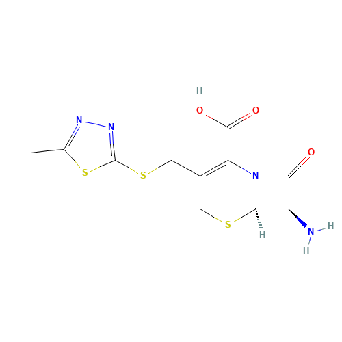 7-AMINO-3-[(5-METHYL-1,3,4-THIADIAZOL-2-YL)THIOMETHYL]CEPHALOSPHORANIC ACID (CAS: 30246-33-4) - Related Chemical Product