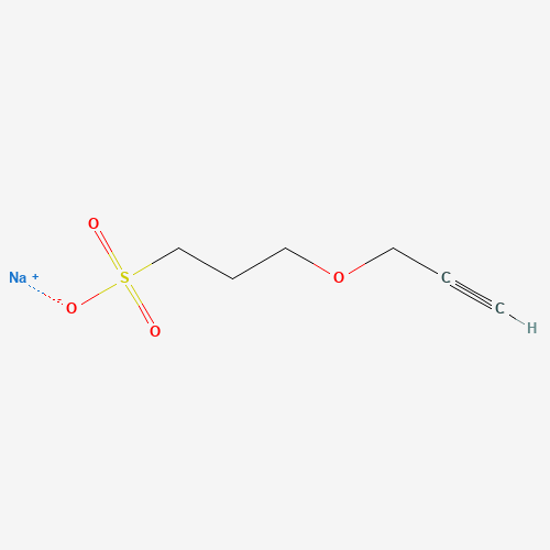 Propargyl-3-sulfopropyl ether sodium salt (CAS: 30290-53-0) - Chemical Structure and Molecular Formula 