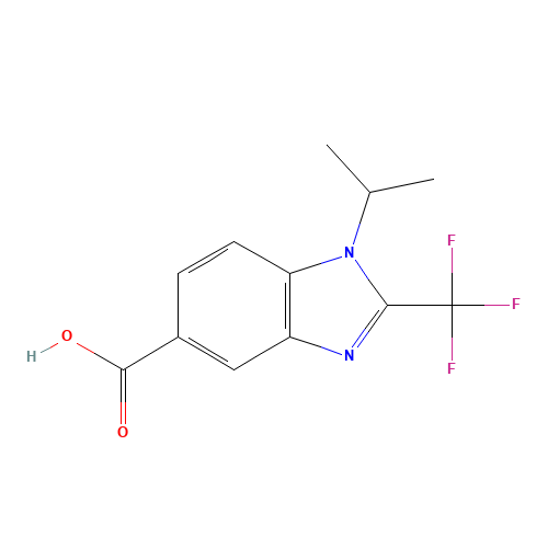 1-ISOPROPYL-2-(TRIFLUOROMETHYL)-1H-BENZIMIDAZOLE-5-CARBOXYLIC ACID (CAS: 306935-42-2) - Related Chemical Product