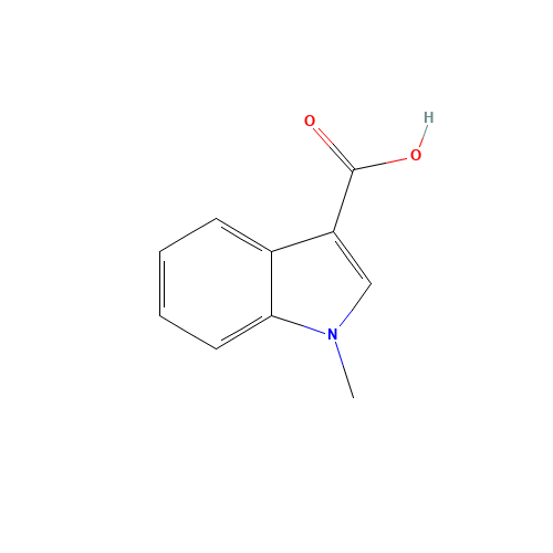 1-Methyl-1H-indole-3-carboxylic acid (CAS: 32387-21-6) - Chemical Structure and Molecular Formula 