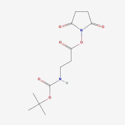 BOC-BETA-ALA-OSU (CAS: 32703-87-0) - Chemical Structure and Molecular Formula 