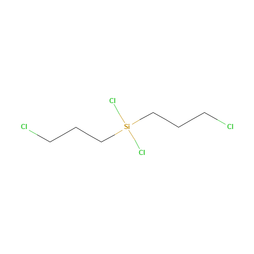 BIS(3-CHLOROPROPYL)DICHLOROSILANE (CAS: 33317-65-6) - Chemical Structure and Molecular Formula 