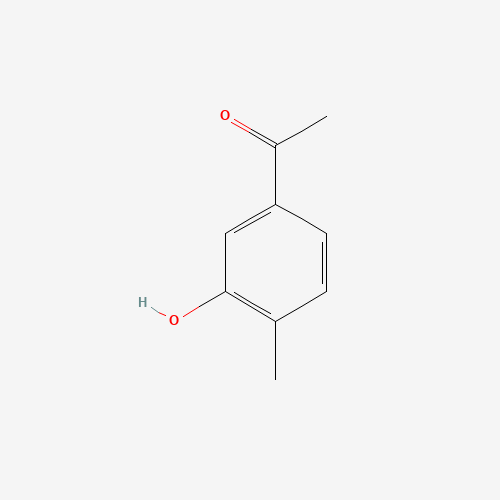 3'-HYDROXY-4'-METHYLACETOPHENONE (CAS: 33414-49-2) - Chemical Structure and Molecular Formula 