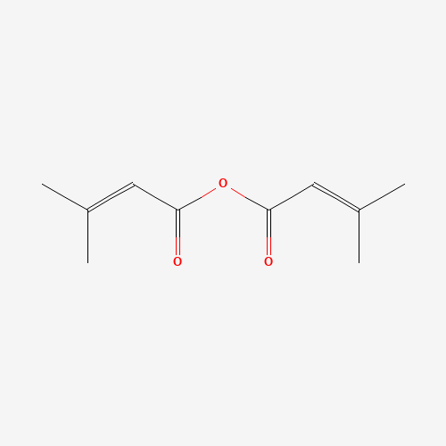 3-METHYLBUT-2-ENOIC ANHYDRIDE (CAS: 34876-10-3) - Chemical Structure and Molecular Formula 