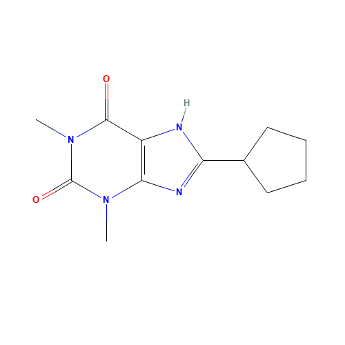 8-CYCLOPENTYL-1,3-DIMETHYLXANTHINE (CAS: 35873-49-5) - Related Chemical Product