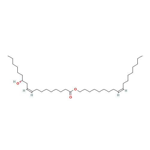 RICINOLEIC ACID OLEYL ESTER (CAS: 36781-75-6) - Chemical Structure and Molecular Formula 