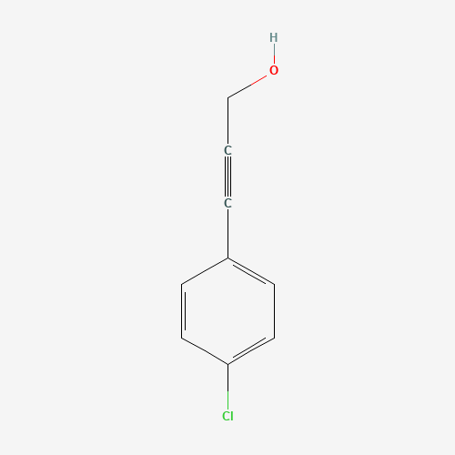 3-(4-CHLORO-PHENYL)-PROP-2-YN-1-OL (CAS: 37614-57-6) - Chemical Structure and Molecular Formula 