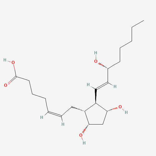 15(R)-PROSTAGLANDIN F2ALPHA (CAS: 37658-84-7) - Chemical Structure and Molecular Formula 