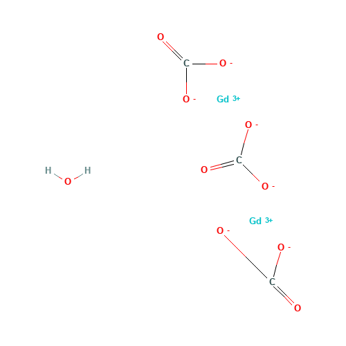 GADOLINIUM CARBONATE HYDRATE (CAS: 38245-36-2) - Chemical Structure and Molecular Formula 