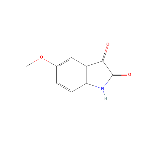 5-Methoxyisatin (CAS: 39755-95-8) - Chemical Structure and Molecular Formula 