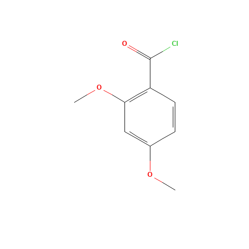 2,4-DIMETHOXYBENZOYL CHLORIDE (CAS: 39828-35-8) - Chemical Structure and Molecular Formula 