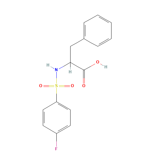 2-([(4-FLUOROPHENYL)SULFONYL]AMINO)-3-PHENYLPROPANOIC ACID (CAS: 40279-96-7) - Related Chemical Product
