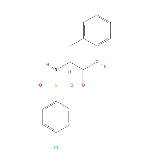 2-([(4-CHLOROPHENYL)SULFONYL]AMINO)-3-PHENYLPROPANOIC ACID (CAS: 40279-97-8) - Related Chemical Product