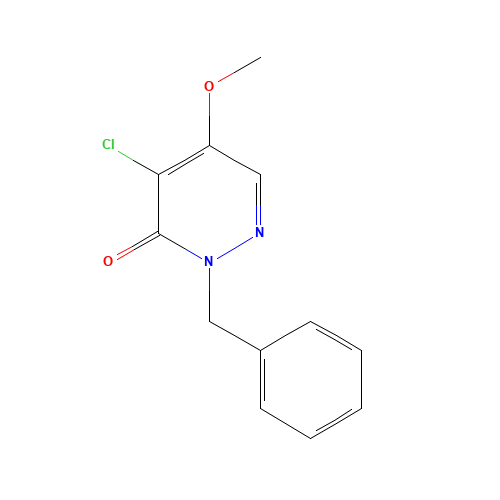 2-BENZYL-4-CHLORO-5-METHOXY-3(2H)-PYRIDAZINONE (CAS: 40890-47-9) - Related Chemical Product