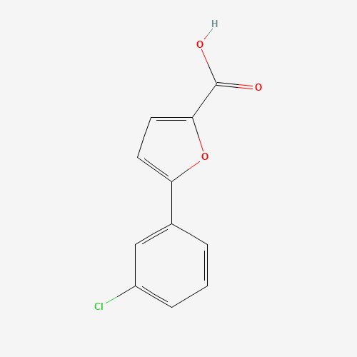 5-(3-CHLORO-PHENYL)-FURAN-2-CARBOXYLIC ACID (CAS: 41019-44-7) - Chemical Structure and Molecular Formula 