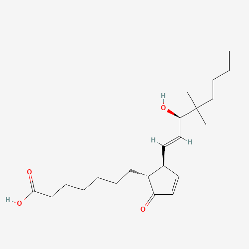 16,16-DIMETHYL PROSTAGLANDIN A1 (CAS: 41692-24-4) - Chemical Structure and Molecular Formula 