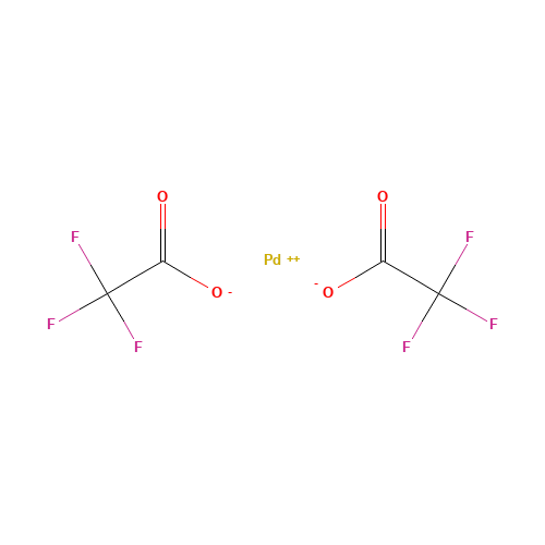 PALLADIUM(II) TRIFLUOROACETATE (CAS: 42196-31-6) - Chemical Structure and Molecular Formula 