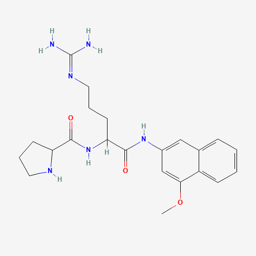 PRO-ARG 4-METHOXY-BETA-NAPHTHYLAMIDE ACETATE SALT (CAS: 42761-75-1) - Chemical Structure and Molecular Formula 