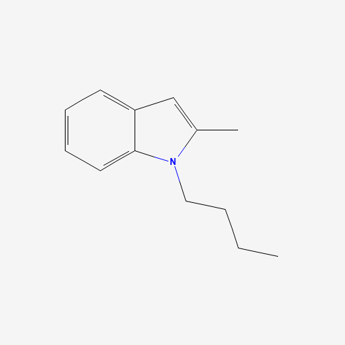 1-Butyl-2-methylindole (CAS: 42951-35-9) - Chemical Structure and Molecular Formula 