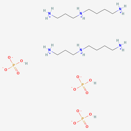 SPERMIDINE PHOSPHATE (CAS: 49721-50-8) - Chemical Structure and Molecular Formula 