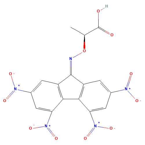 (+)-ALPHA-(2,4,5,7-TETRANITRO-9-FLUORENYLIDENEAMINOXY)PROPIONIC ACID (CAS: 50996-73-1) - Related Chemical Product