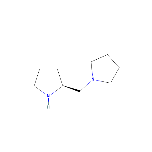 (S)-(+)-1-(2-Pyrrolidinylmethyl)pyrrolidine (CAS: 51207-66-0) - Chemical Structure and Molecular Formula 