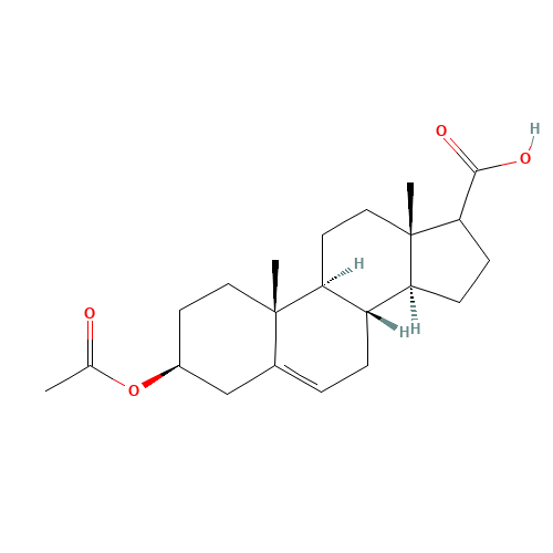 3-BETA-ACETOXY-5-ETIOCHOLENIC ACID (CAS: 51424-66-9) - Chemical Structure and Molecular Formula 