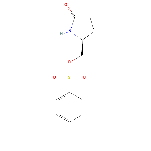 (S)-(+)-5-(Hydroxymethyl)-2-pyrrolidinone p-toluenesulfonate (CAS: 51693-17-5) - Chemical Structure and Molecular Formula 