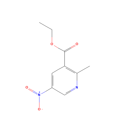 ETHYL 2-METHYL-5-NITRONICOTINATE (CAS: 51984-71-5) - Chemical Structure and Molecular Formula 