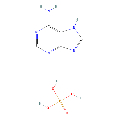 Adenine phosphate (CAS: 52175-10-7) - Chemical Structure and Molecular Formula 