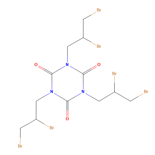 Hexahydro-1,3,5-tris(2,3-dibromopropyl)-1,3,5-triazine-2,4,6-trione (CAS: 52434-90-9) - Related Chemical Product