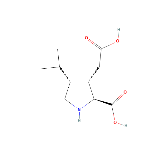 (2S,3S,4R)-2-CARBOXY-4-ISOPROPYL-3-PYRROLIDINEACETIC ACID (CAS: 52497-36-6) - Related Chemical Product