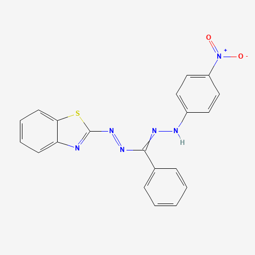 5-(2-BENZOTHIAZOLYL)-1-(4-NITROPHENYL)-3-PHENYLFORMAZAN (CAS: 52644-49-2) - Related Chemical Product
