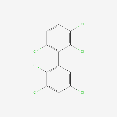 2,2',3,3',5,6'-HEXACHLOROBIPHENYL (CAS: 52744-13-5) - Chemical Structure and Molecular Formula 