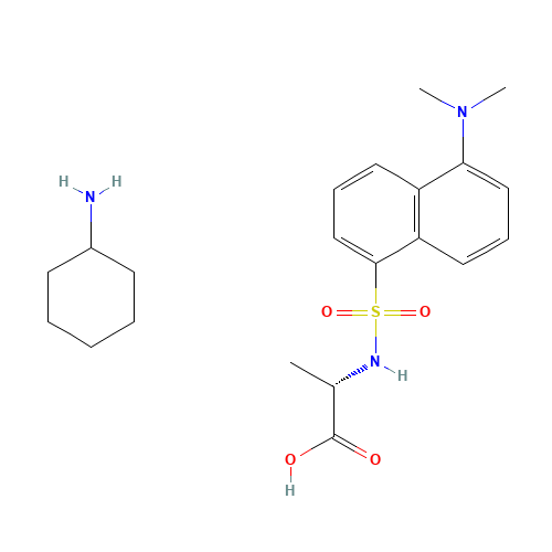 DANSYL-L-ALANINE CYCLOHEXYLAMMONIUM SALT (CAS: 53332-27-7) - Related Chemical Product