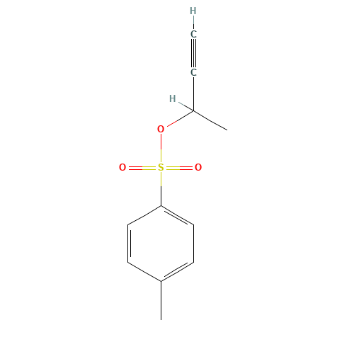 P-TOLUENESULFONIC ACID 1-BUTYN-3-YL ESTER (CAS: 53487-52-8) - Chemical Structure and Molecular Formula 