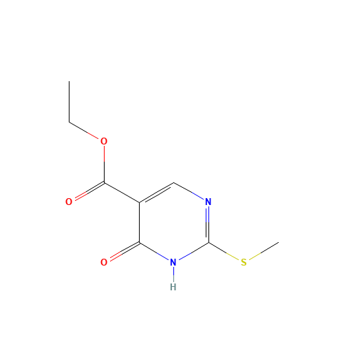 1,4-DIHYDRO-2-(METHYLTHIO)-4-OXO-5-PYRIMIDINE-CARBOXYLATE ACID ETHYL ESTER (CAS: 53554-29-3) - Related Chemical Product