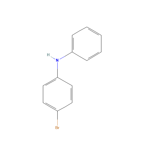 4-Bromodiphenylamine (CAS: 54446-36-5) - Chemical Structure and Molecular Formula 